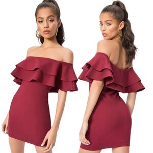 REVOLVE x BY THE WAY "Rhiannon" Off-the-shoulder Ruffle Mini Dress